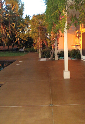 Concrete - Stained and Sealed - Huntington Beach, Orange County